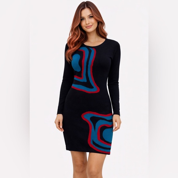 VENUS Dresses & Skirts - Venus Y2K womens retired Black Sweater Dress sz Small.